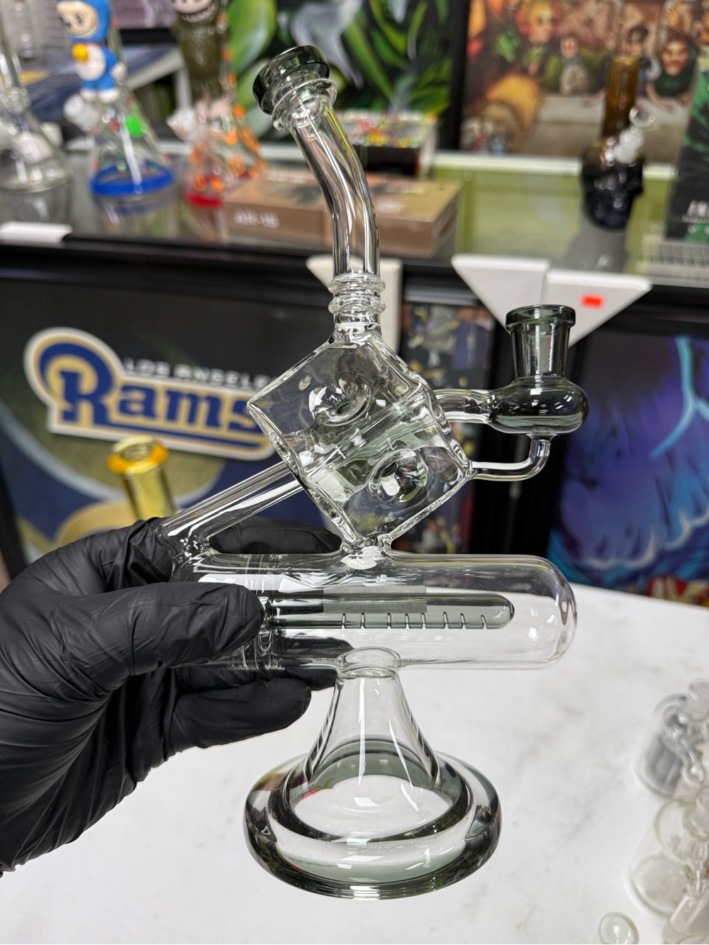 Clear Glass Water X' Logo